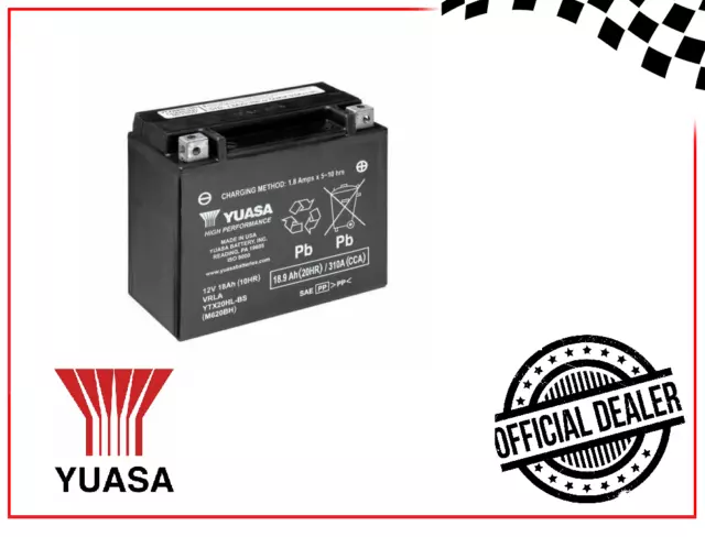 Batterie Yuasa YTX20HL-BS Pour Buell X1 Lightning 1200 1999 - 2002