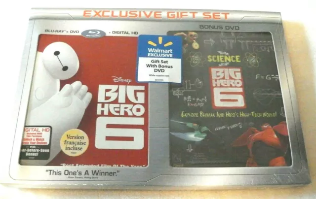 Big Hero 6 - Disney (Blu-ray, DVD, Digital, NEW, Walmart 'Science Of' Exclusive)