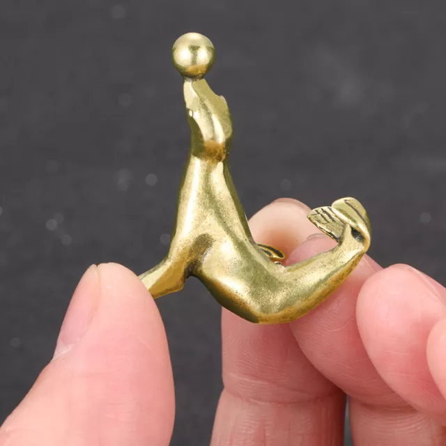 Solid Brass Sea Lion Figurine Small Statue Home Ornament Figurines Collectibles