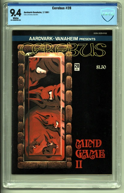 Cerebus #28 Cbcs Nm 9.4 1981 Aardvark-Vanaheim White Pages