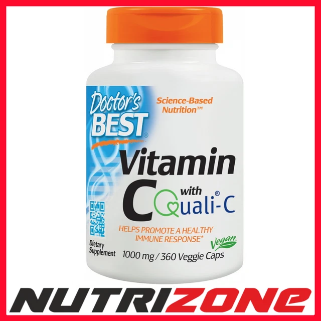Qual C DOCTOR'S BEST VITAMIN C with Quali-C 1000mg Immune Support - 360 vcaps ...