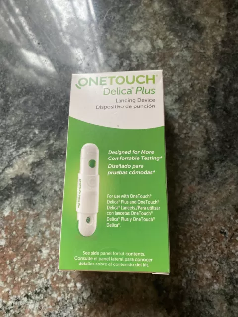 NEW One Touch Delica Plus Lancing Device 13 Depth Settings 30 G For Blood Sample