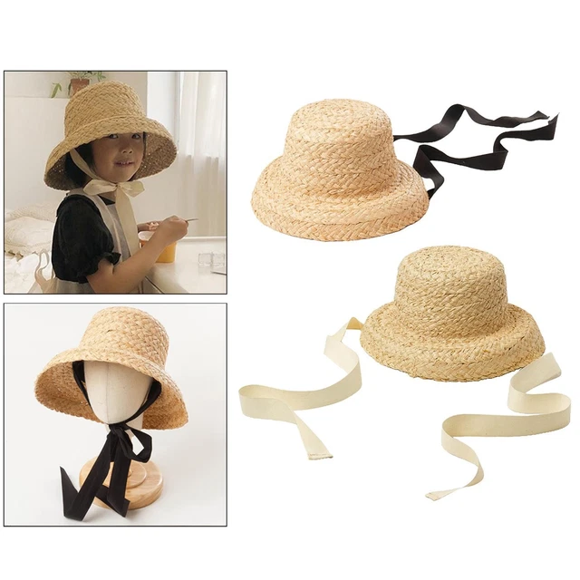 LSLJS Hat Sun Chapeaux du 4 Juillet, Chapeau de Soleil pour Bébés Filles Chapeau d'Été Protection Large Bord Chapeaux Seau pour Bébés Filles Garçons