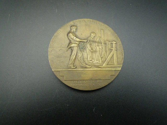 Ancienne Médaille Cyclisme FFC – Bronze 55mm – Années 70 – Montblason