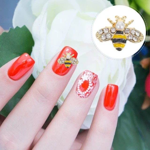 20 Pcs 3D-Nailart-Aufkleber Nagelzubehör Aus Metall Krawatte