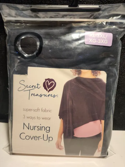 Nursing Cover Wrap Size XL/3XL Secret Treasures Black (T4)