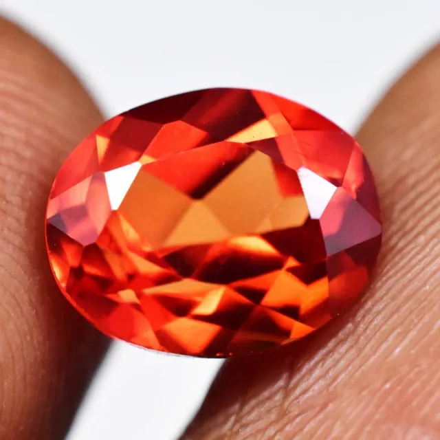 Natural King Padparadscha Sapphire 3.25Ct Oval Cut Certified Marvellous Gemstone 3