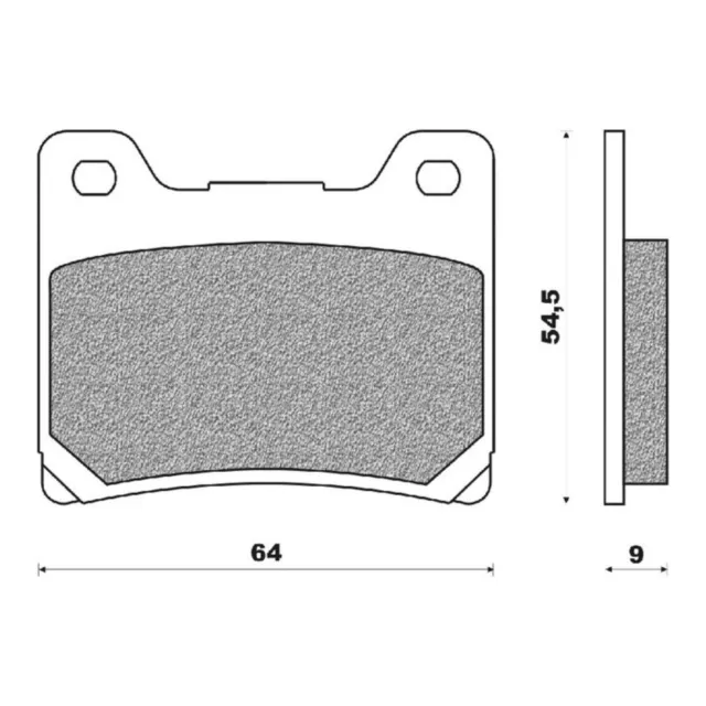 Rear Brake Pads Touring Organic for Kawasaki VN1500 Nomad 1998 to 1999