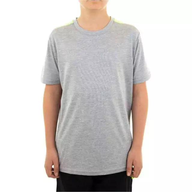 T-shirt sportiva elegante More Mile Marl ragazzi maniche corte grigio bambini