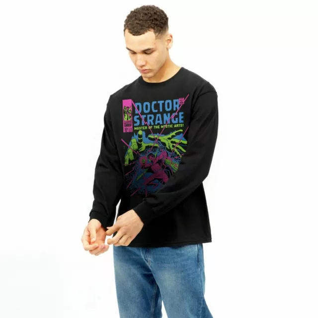 Marvel Mens T-shirt Doctor Strange Master Long Sleeve S-XXL Official