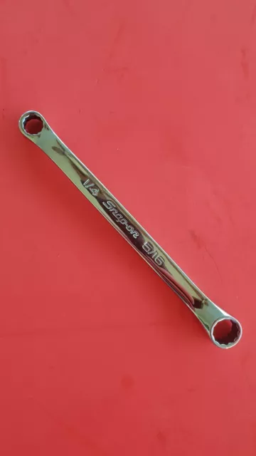 Snap-On Tools XS810A (1/4" x 5/16") 12 Point Short Box End Wrench USA