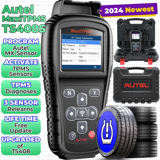 2024 AUTEL MAXITPMS TS408S TPMS Sensor Programming Reset Diagnostic