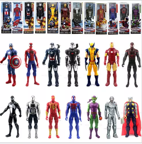 3 figurines 30 cm Titan Hero Series - Marvel Spiderman Hasbro