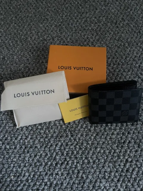 Pre-owned Louis Vuitton Multiple Wallet Damier Graphite Alps
