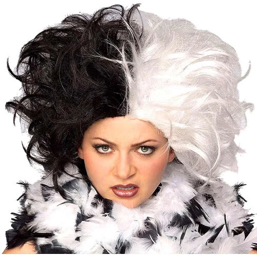 (onesize) - Mrs. Spot Cruella Wig. Rubie's Costumes. Brand New