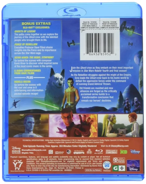 Star Wars Rebels: Complete Season 4 (HOME VIDEO RELEASE) (Blu-ray) Taylor Gray 3