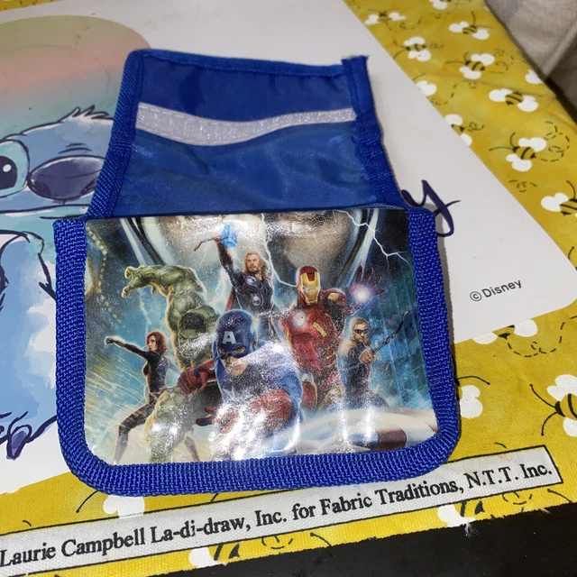 Portafoglio ufficiale Marvel Avengers bambini scomparto con cerniera carta moneta tripiega