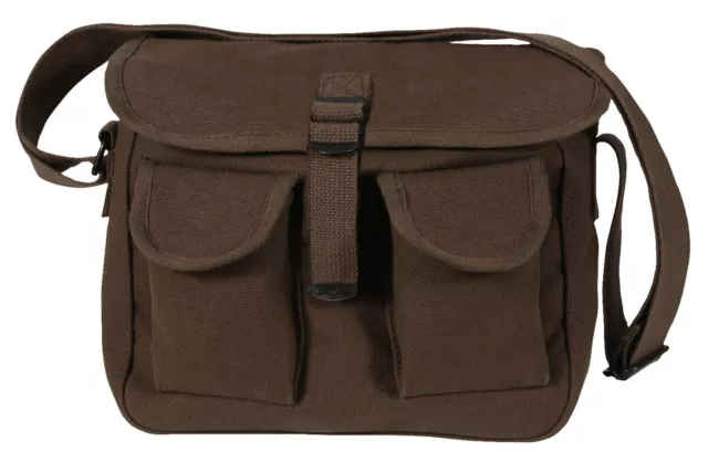 Rothco Canvas Ammo Shoulder Bag |  Earth Brown |