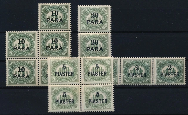 LEVANTE 1902 PORTO 1a-5a 4Stk. EINHEITEN! Postfrisch ** Kw:240,-€
