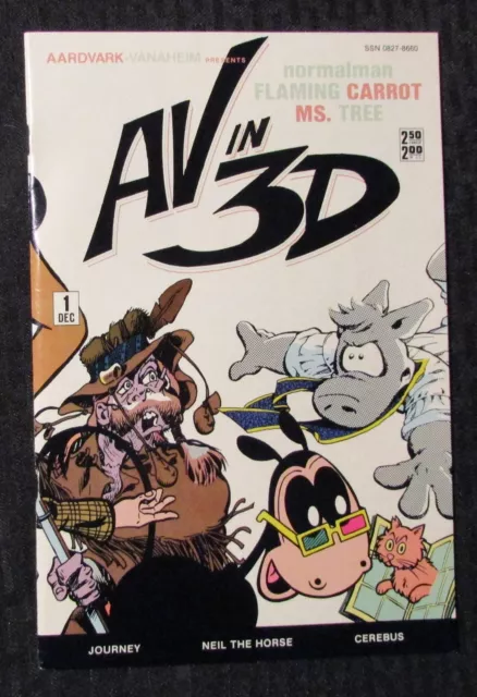 1984 AV IN 3D #1 VF 8.0 Cerebus / Flaming Carrot / Ms Tree w/ Glasses