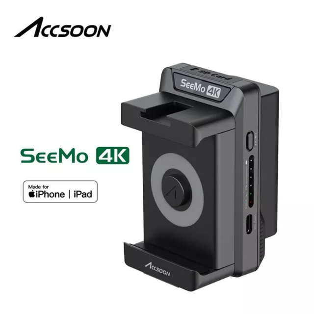Accsoon Seemo 4K SD Card Reader iPhone ipad Video Capture Transmitter Monitoring