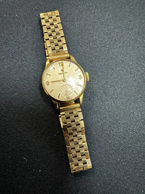 orologio oro 18 kt donna Zenit Solo Tempo Anni 60 Gold