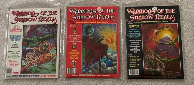 Marvel Comics Super Special Weirdworld WARRIORS OF THE SHADOW REALM #11 #12 #13