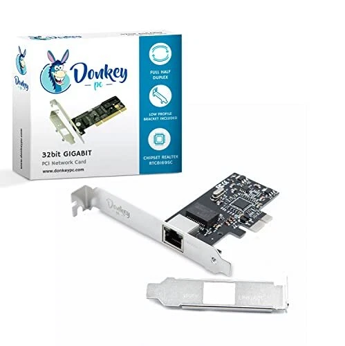 Donkey pc - Carte réseau PCIE 1 Go GIGABIT jusqu'à 1 000 Mbps avec Chipset Re...