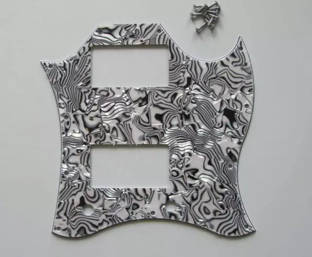 Standard SG Full Face Pickguard for SG SPECIAL Guitar Black White Shell