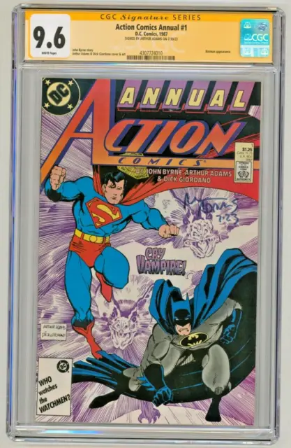 CGC SS 9.6 SIGNED Arthur Adams Cover Art Action Comics Annual #1 Superman Batman