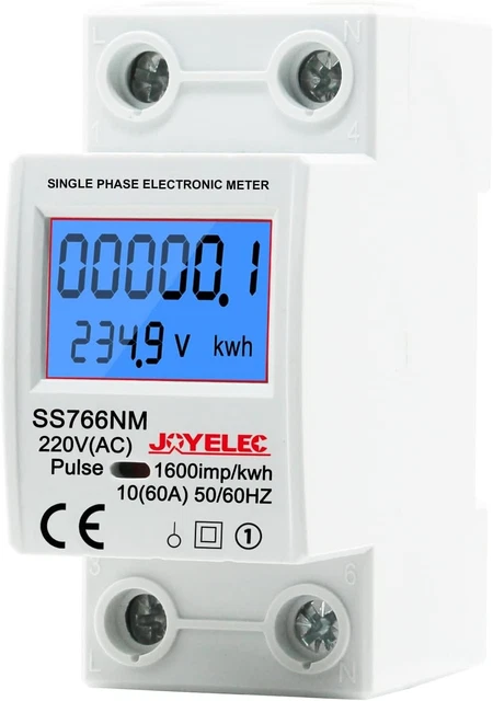 DEWIN Contatore Energia Elettrica 6 In 1 100A Misuratore Di Consumo Elettrico Wattmetro - Foto 10