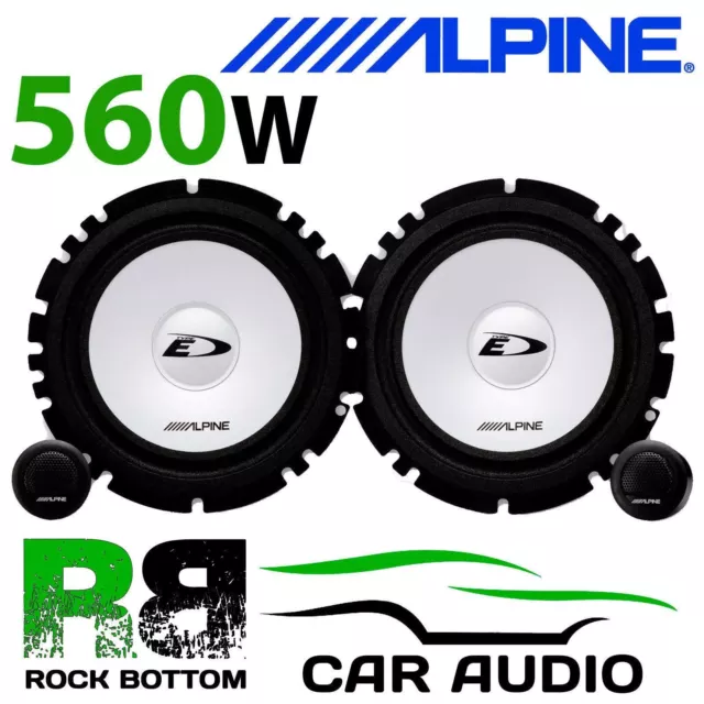 ALPINE SXE-1750S SAAB 93 9-3 6.5 16cm 560 Watts Component & Tweeter Car Speakers