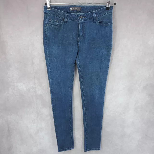 Levis 535 Jeans Womens 9 Blue Denim Mid Rise Skinny Legging Medium Wash Stretch