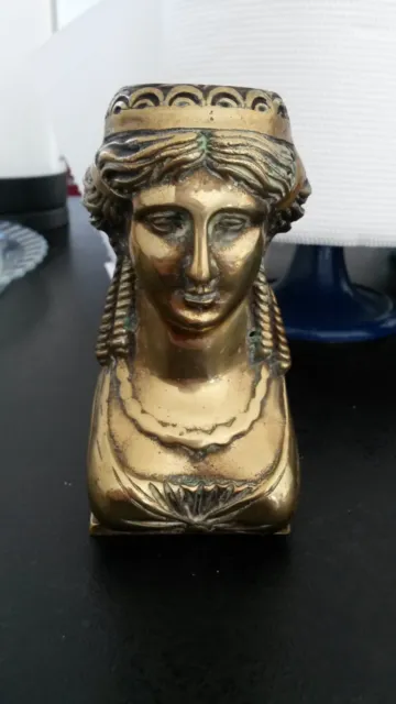 Superbe Buste Bronze Femme A L'antique France Xix Em Siecle N2