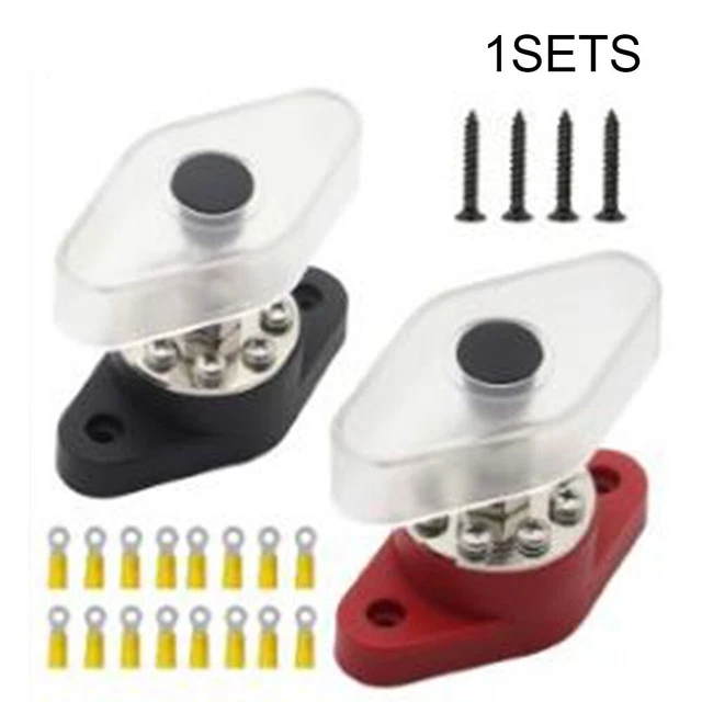 8+1 M10 Terminal Block Stud DC 48V Power Distribution Stud 3/8 ''+8 Terminals