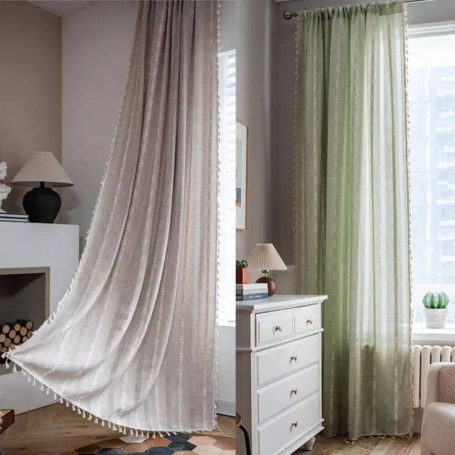 Curtain Window Drape Curtain Tassel for Living Room Bedroom Valance Treatment