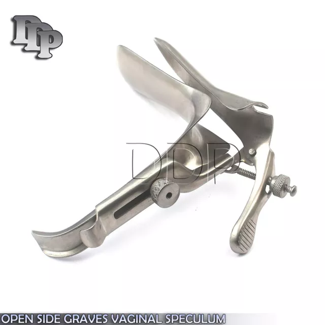 Open Side Graves Vaginal Speculum Medium Surgical Instruments