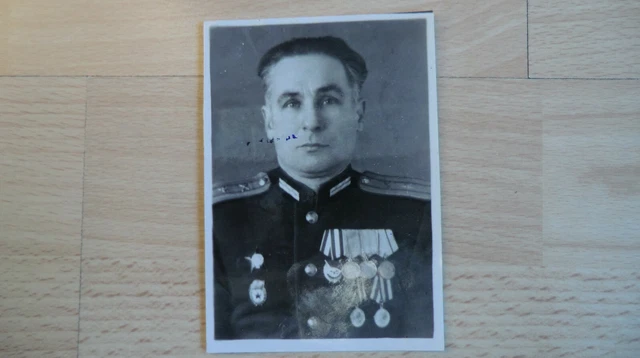 Foto Portrait Russische Offizier 100% Original UDSSR Nr- 12