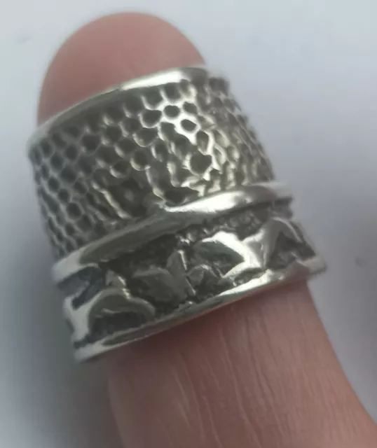 Very Old & Rare Silver Thimble, Dutch  C.1790, Antique, Free UK postage