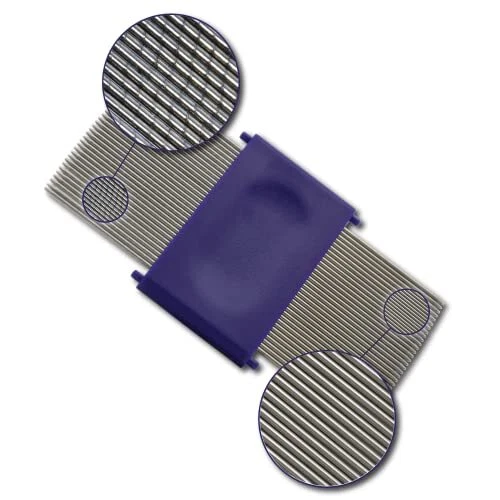 Licefreee NitDuo Lice and Nit Comb | Dual Sided Metal Lice Comb | Two Combs...