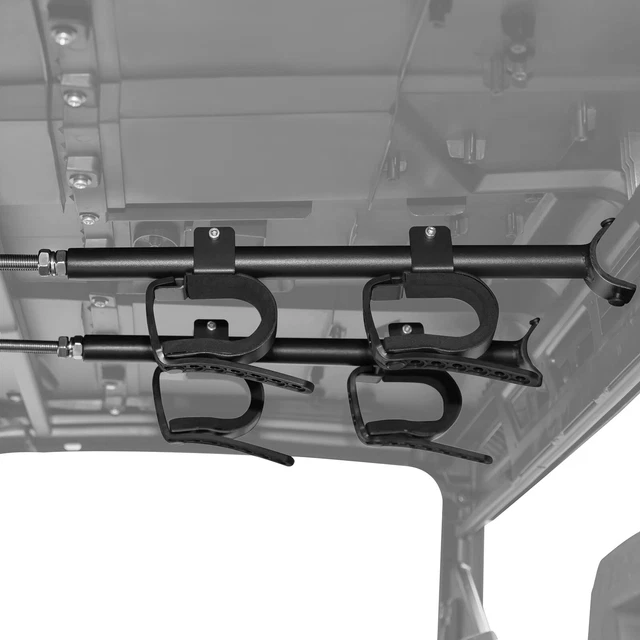 UTV OVERHEAD ROOF Gun Holder Bow Rifle Rack For Polaris RZR Ranger XP