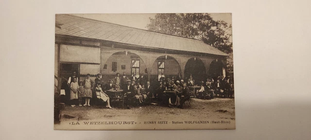 französiche Ansichtskarte Henry Seits-Station WOLFGANZEN 1920 nach EISENACh