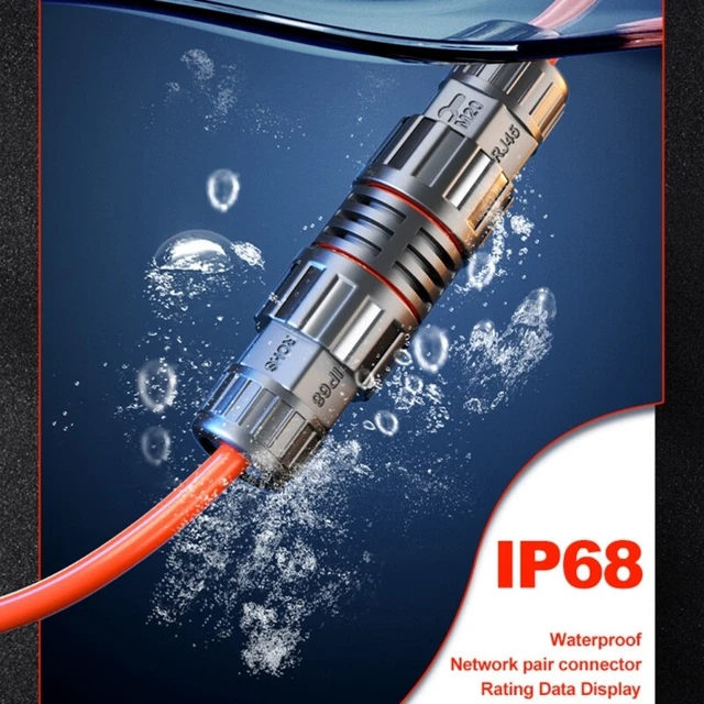 Waterproof Rj45 Connector RJ45 WATERPROOF IP68 Ethernet Cable Connector Shielded Double-Head $17. ...