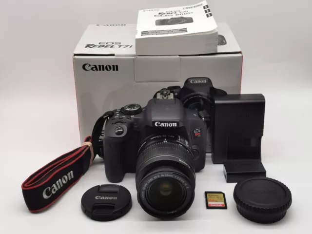 Canon EOS Rebel T7i 24.2 MP Digital SLR Camera w/ 18-55mm Lens Kit - 10K Clicks!