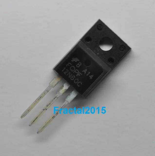 1pcs FQPF12N60C 12N60C 12N60 600 V 12A Canal N MOSFET transistor TO-220F