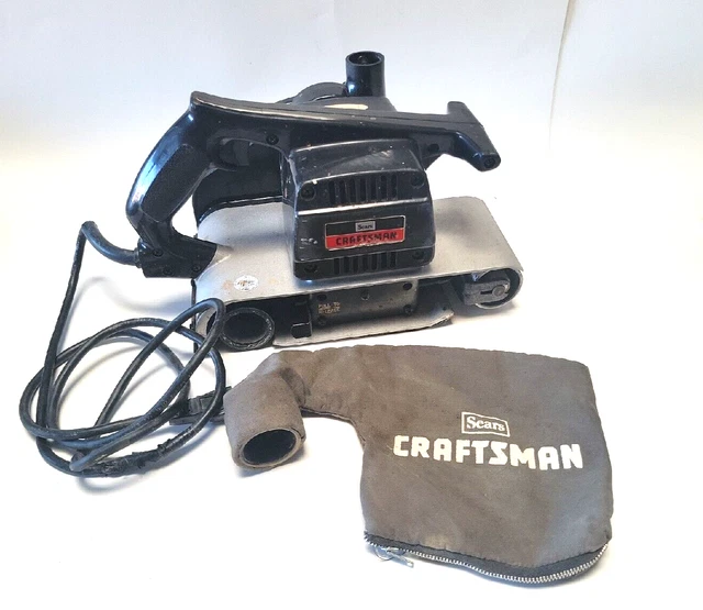 VINTAGE SEARS CRAFTSMAN 4" Belt Sander 315.11782 USA w/ Dust Bag