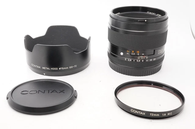 [Getestet Mint Kapuze] Contax Carl Zeiss Planaren T 80mm F/2 Linse Für 645 Aus 2