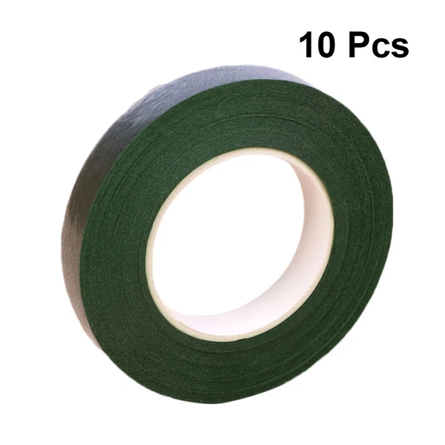 10 rollos cinta de papel autoadhesiva para hacer flores artificiales ramo cinta de tallo