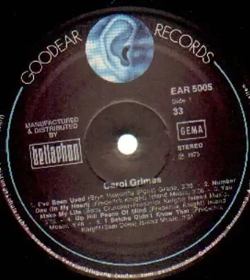 Carol Grimes Goodear Records Vinyl LP