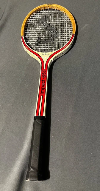 Raquette De Tennis Vintage SPALDING Impact 652 - Bois - Taille 4 1/2 - Occasion